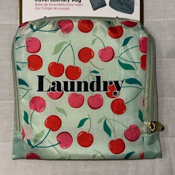 MIAMICA Green Red Pink Foldable Travel “Laundry” Bag - Picture 1 of 9